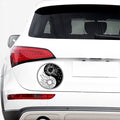 Sun And Moon Yin Yang Print Car Sticker