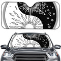 Sun And Moon Yin Yang Print Car Windshield Sun Shade