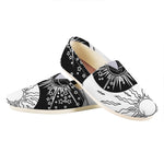 Sun And Moon Yin Yang Print Casual Shoes