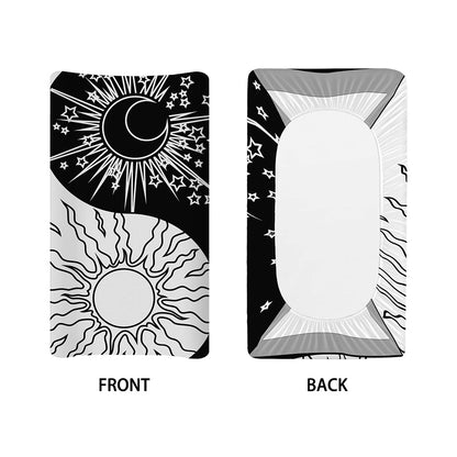 Sun And Moon Yin Yang Print Changing Pad Cover