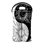 Sun And Moon Yin Yang Print Double Neoprene Wine Tote
