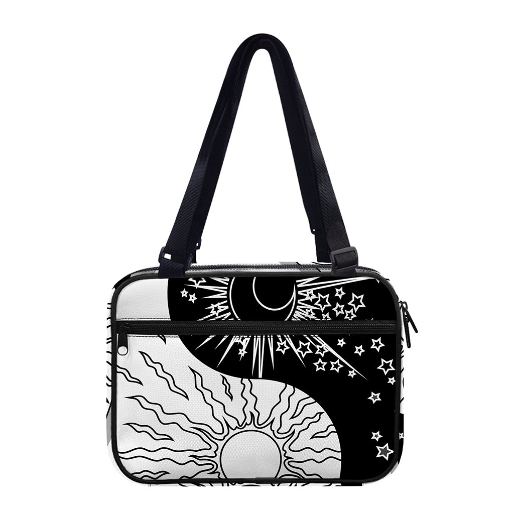 Sun And Moon Yin Yang Print Double Strap Bible Bag