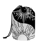 Sun And Moon Yin Yang Print Drawstring Makeup Bag