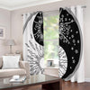 Sun And Moon Yin Yang Print Extra Wide Grommet Curtains