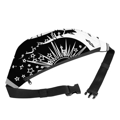 Sun And Moon Yin Yang Print Fanny Pack
