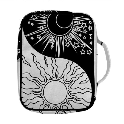 Sun And Moon Yin Yang Print Front Pocket Bible Bag