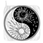 Sun And Moon Yin Yang Print Hand Towel