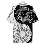 Sun And Moon Yin Yang Print Hawaiian Shirt