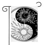Sun And Moon Yin Yang Print House Flag