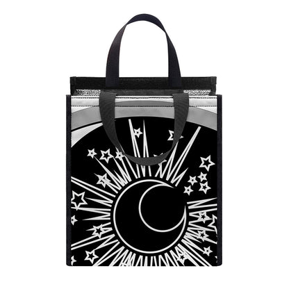 Sun And Moon Yin Yang Print Insulated Lunch Tote