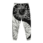Sun And Moon Yin Yang Print Jogger Pants