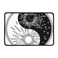 Sun And Moon Yin Yang Print Kitchen Mat