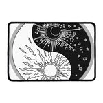 Sun And Moon Yin Yang Print Kitchen Mat