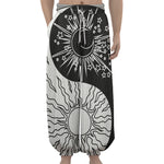 Sun And Moon Yin Yang Print Lantern Pants