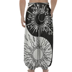 Sun And Moon Yin Yang Print Lantern Pants