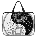 Sun And Moon Yin Yang Print Laptop Sleeve With Handle