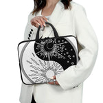 Sun And Moon Yin Yang Print Laptop Sleeve With Handle