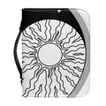 Sun And Moon Yin Yang Print Leather Bible Cover