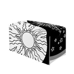 Sun And Moon Yin Yang Print Leather Tissue Box Cover