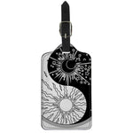 Sun And Moon Yin Yang Print Luggage Tag