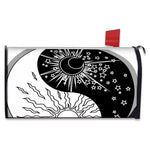 Sun And Moon Yin Yang Print Mailbox Cover