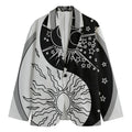 Sun And Moon Yin Yang Print Men's Blazer