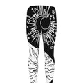 Sun And Moon Yin Yang Print Men's Leggings