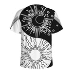 Sun And Moon Yin Yang Print Men's Sports T-Shirt