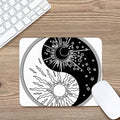 Sun And Moon Yin Yang Print Mouse Pad