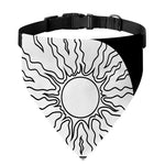 Sun And Moon Yin Yang Print Over The Collar Dog Bandana