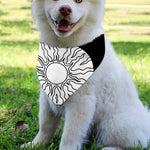 Sun And Moon Yin Yang Print Over The Collar Dog Bandana
