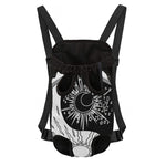 Sun And Moon Yin Yang Print Pet Carrier Backpack