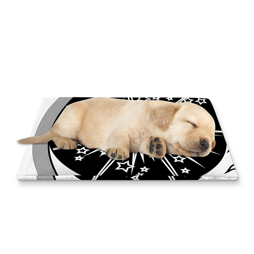 Sun And Moon Yin Yang Print Pet Cooling Mat Cover