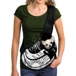 Sun And Moon Yin Yang Print Pet Sling Carrier