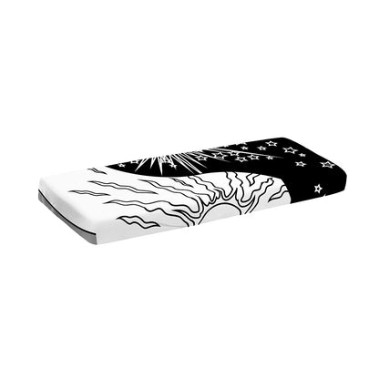 Sun And Moon Yin Yang Print Piano Keyboard Cover