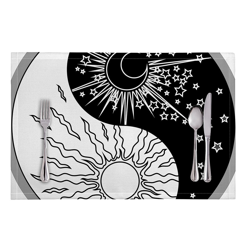 Sun And Moon Yin Yang Print Placemat