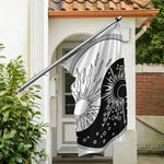 Sun And Moon Yin Yang Print Polyester Flag