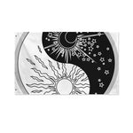 Sun And Moon Yin Yang Print Polyester Flag