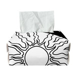 Sun And Moon Yin Yang Print Rectangle Tissue Box Cover