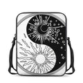Sun And Moon Yin Yang Print Rectangular Crossbody Bag
