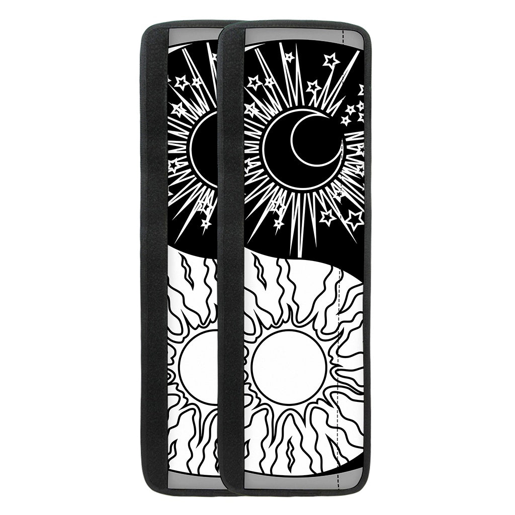 Sun And Moon Yin Yang Print Refrigerator Handle Covers