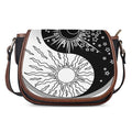 Sun And Moon Yin Yang Print Saddle Bag