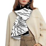 Sun And Moon Yin Yang Print Scarf