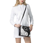 Sun And Moon Yin Yang Print Shoulder Handbag