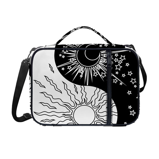 Sun And Moon Yin Yang Print Shoulder Strap Bible Bag