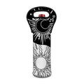 Sun And Moon Yin Yang Print Single Neoprene Wine Tote