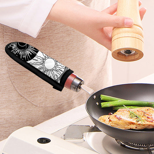 Sun And Moon Yin Yang Print Skillet Handle Cover