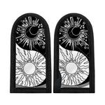 Sun And Moon Yin Yang Print Skillet Handle Cover