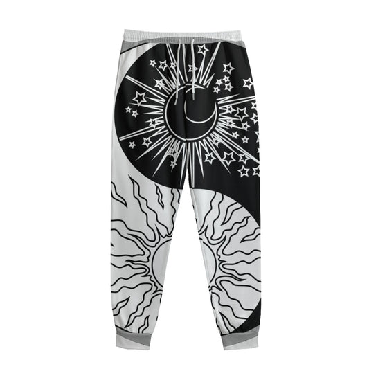 Sun And Moon Yin Yang Print Sweatpants
