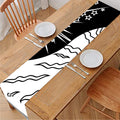 Sun And Moon Yin Yang Print Table Runner